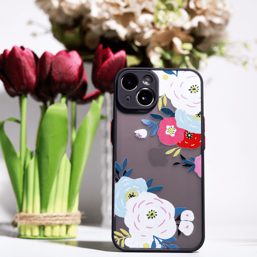 Black Floral iPhone Case