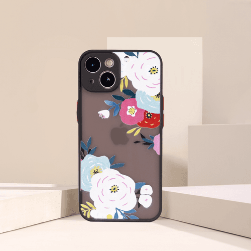 Black Floral iPhone Case