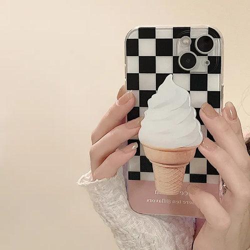 Ice-Cream iPhone Case ( With Pop Socket )