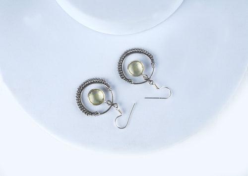 Silver Citrine Earrings