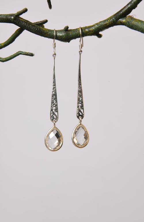 Silver Quartz Drops