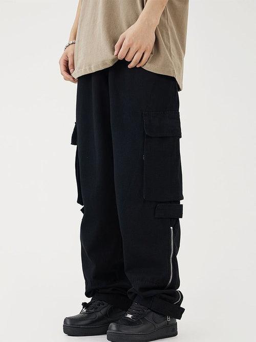 Level Up Baggy Zipper Trousers