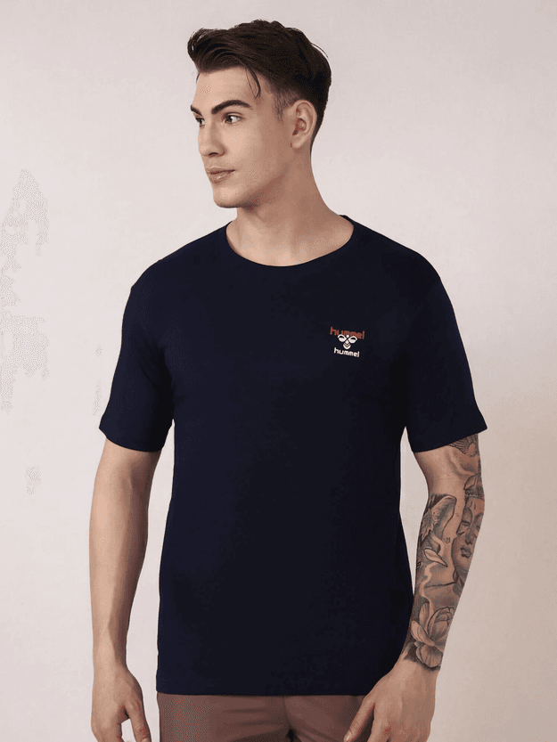 Champ Round Neck Cotton Rich Half Sleeve Solid Regular fit Cottonpoly T-shirt for Men Comfortable soft Breathable Fabric Stretchable for Everyday Use Ideal for Casualwear