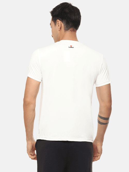 Hummel Genise Men White Poly T-Shirt