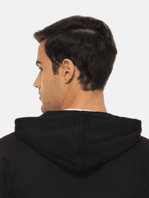 Hummel Elwin Men Black B2B Zipper Hoodie