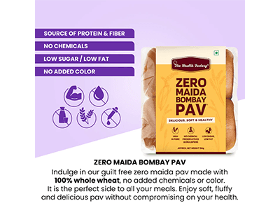 Zero Maida Bombay Pav (The Health Factory)