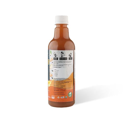 Organic Himalayan Apple Cider Vinegar - (𝑭𝒍𝒂𝒗𝒐𝒓: 𝑻𝒖𝒓𝒎𝒆𝒓𝒊𝒄 & 𝑩𝒍𝒂𝒄𝒌 𝑷𝒆𝒑𝒑𝒆𝒓) | Raw, Unfiltered, Unpasteurized | Contains Mother Culture & Probiotics (500 ml)