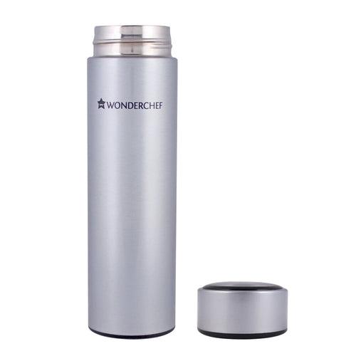 Nutri-Bot, 480ml, Double Wall Stainless Steel Vacuum Insulated Hot and Cold Flask, Steel Micro-filter, Spill & Leak Proof, 2 Years Warranty