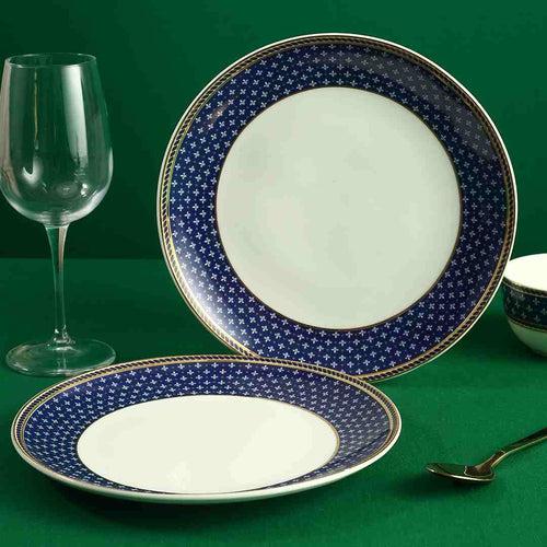 Sicilia Fine Bone China 8" Quarter Plate - Royal Blue - Set of 2 pcs