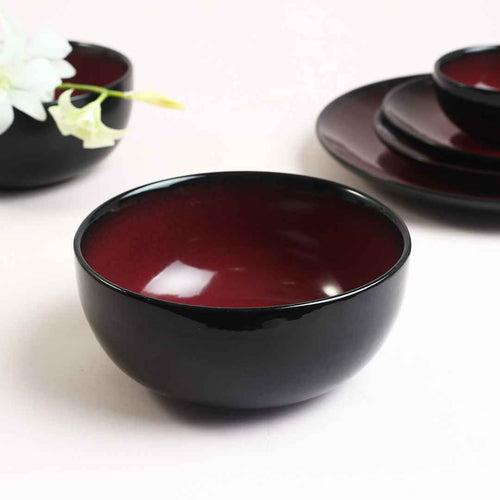 Teramo Red Glaze Serving Bowl 1 pc