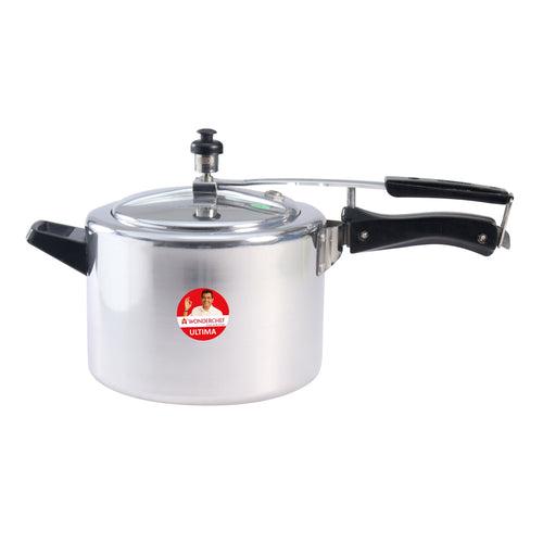 Ultima Induction Base 6.5L Aluminium Pressure Cooker With inner Lid