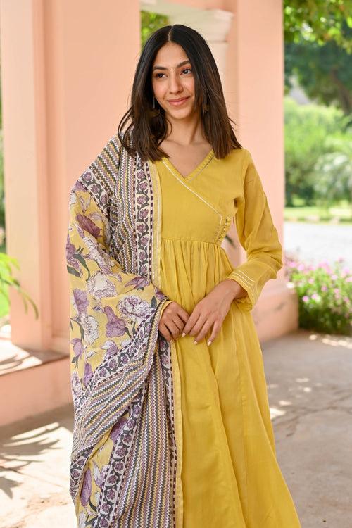 Diya Cotton Suit Set Trio