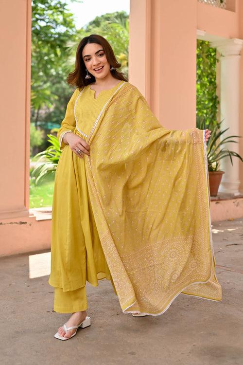 Nisha Cotton Suit Set Trio