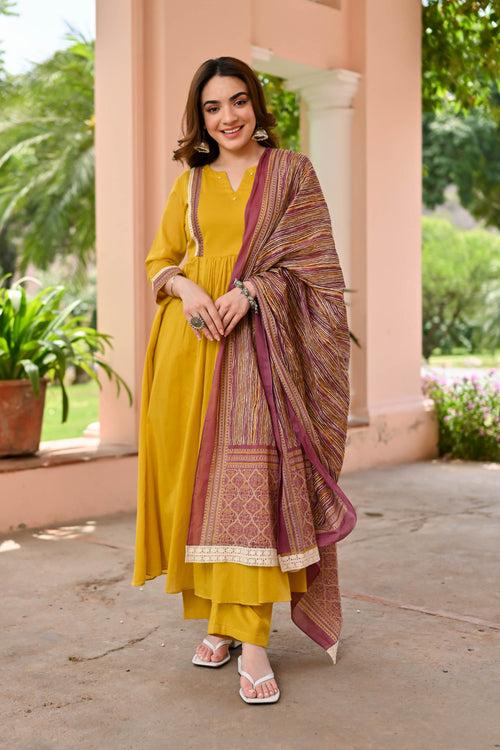 Navya Cotton Suit Set Trio