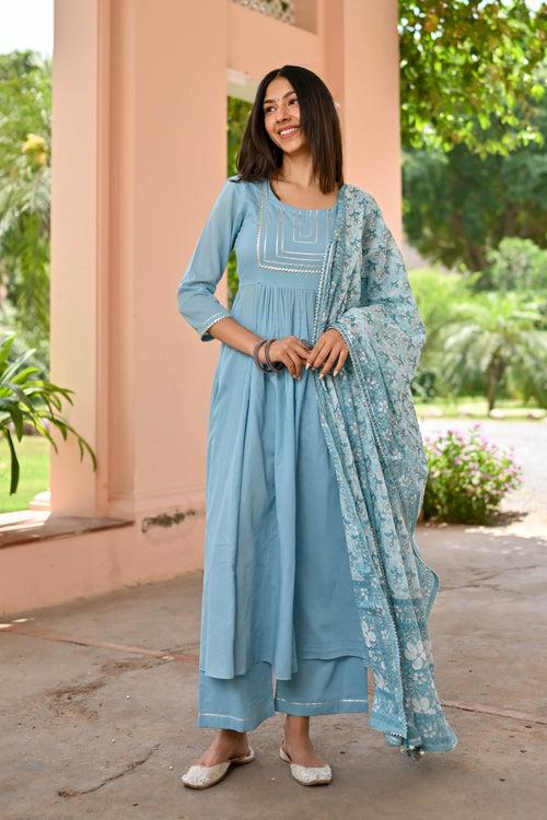 Raga Cotton Suit Set Trio