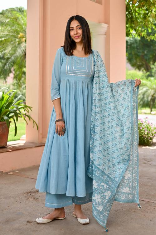 Raga Cotton Suit Set Trio