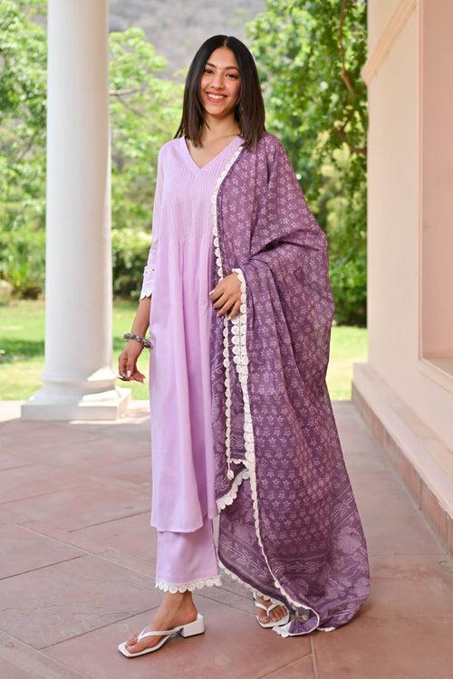 Pihu Trio Cotton Suit Set