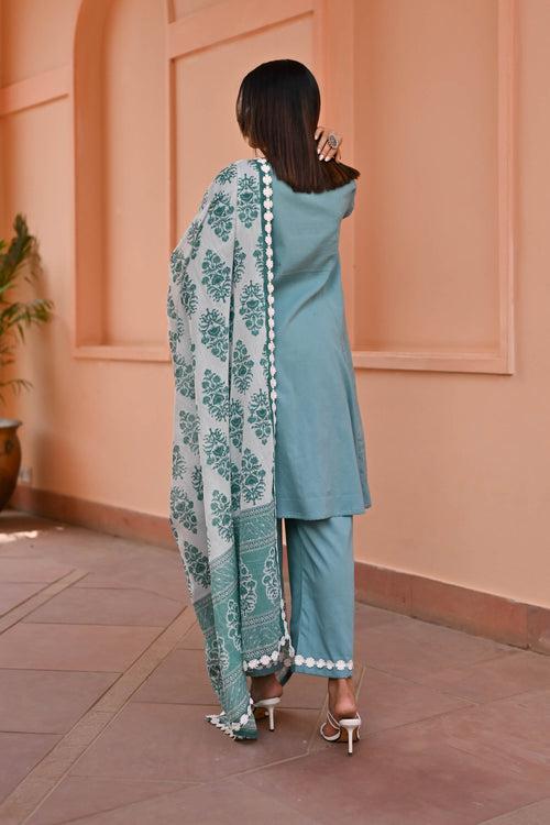 Padma Trio Cotton Suit Set