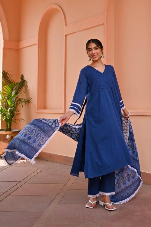 Aarohi Cotton Suit Set Trio