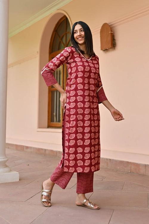 Aadhya Cotton Kurta Set