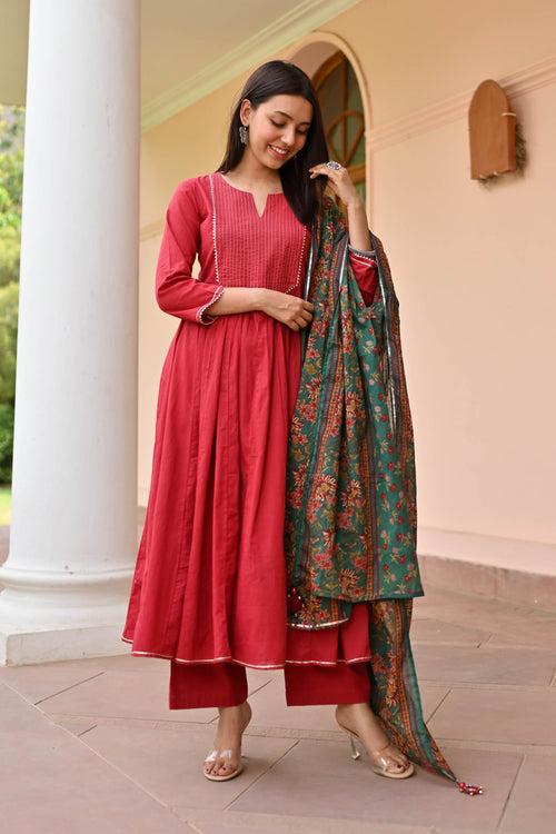 Ridhi Trio Cotton Suit Set