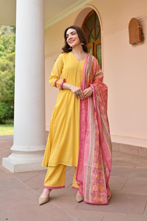 Devanshi Trio Cotton Suit Set