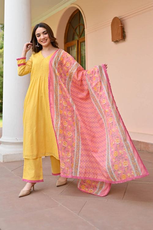 Devanshi Trio Cotton Suit Set