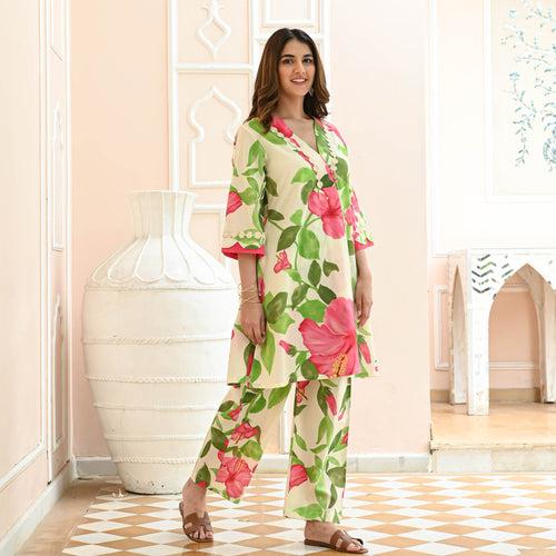 Bunaai Tanvi Floral Co-ord Set