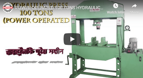 Power Operated Hydralic Press Machine 100 Tons