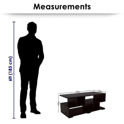 Lazywud TV Unit For Living Room (Dark Wenge)