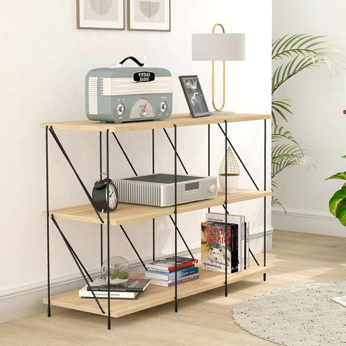 Lazywud DIY Cube Rack Storage For Bed Room, Study Room, Kitchen Organizer (Summer Oak)