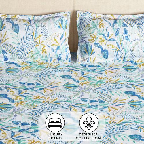 Arena 186 TC Multicolor Double Size Bedsheet With 2 Pillow Cover