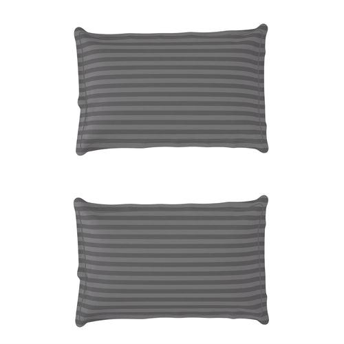 300 TC Grey 1 King Size Bedsheet With 2 Pillow Cover