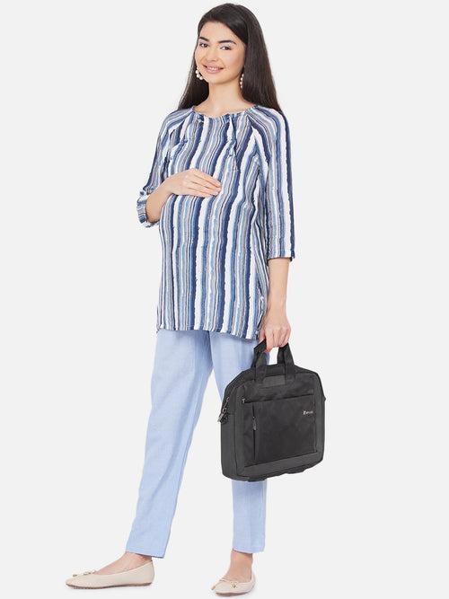 Casual Striped Blue Maternity and Pregnancy Top