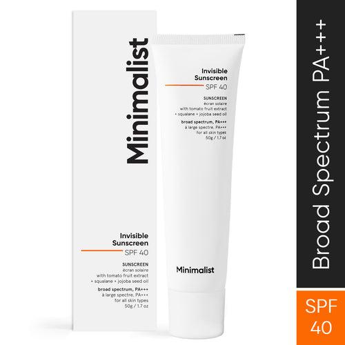 Minimalist Invisible Sunscreen SPF 40