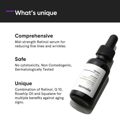 Minimalist Retinol 0.6% Face Serum