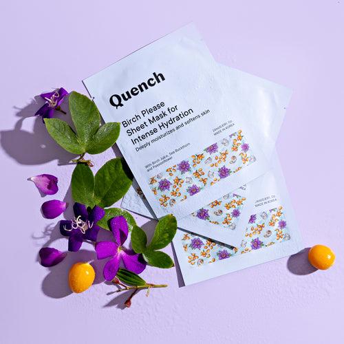 Quench Botanics Birch Please Sheet Mask for Intense Hydration, 25ml