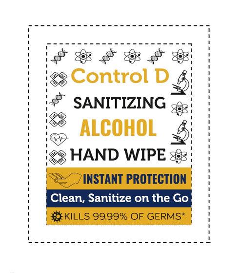 Control D Sanitizing Alcohol Hand Wipes