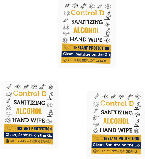 Control D Sanitizing Alcohol Hand Wipes