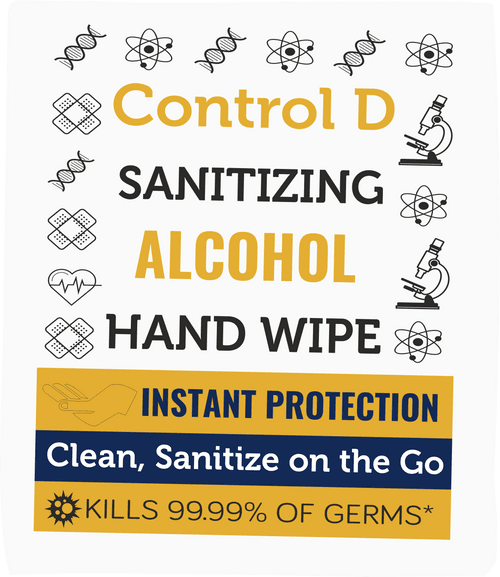 Control D Sanitizing Alcohol Hand Wipes