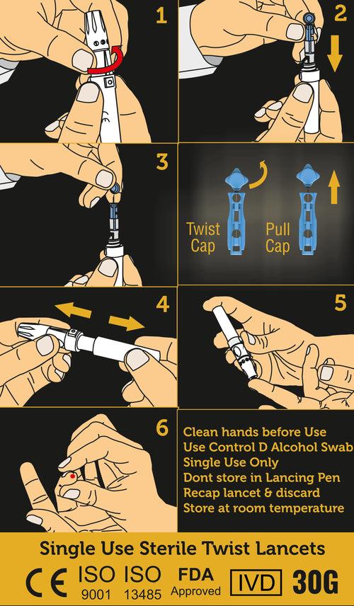 Control D 100 Comfort Lancets