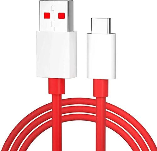 OnePlus Ace 2 Support 100W SuperVOOC Charging Mobile Charger With USB-A To Type-C Cable White