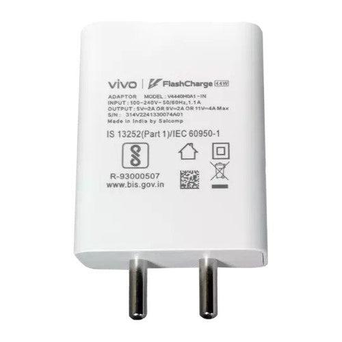 Vivo X80 Lite 5G Support FlashCharge 44W Fast Mobile Charger With Type-C Data Cable