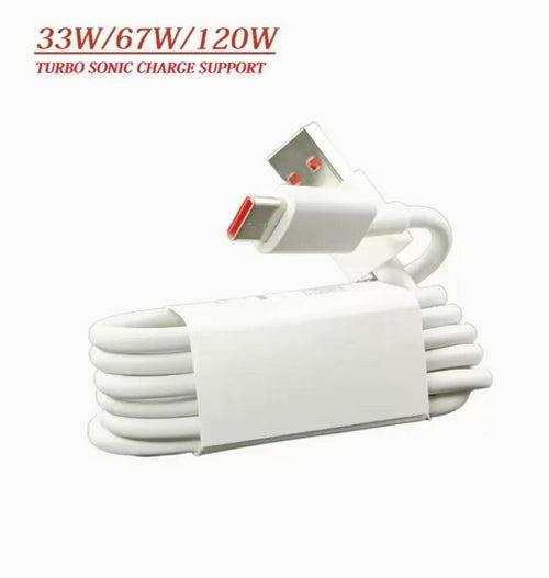 Redmi Note 11S Type-C Support 33W Fast Charge Cable 1M White