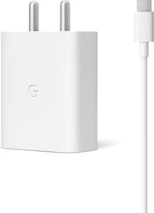 Google Pixel 8 Pro 30W USB-C Power Adapter with Type-C to C Cable for Google Pixel Mobile Charger (White)