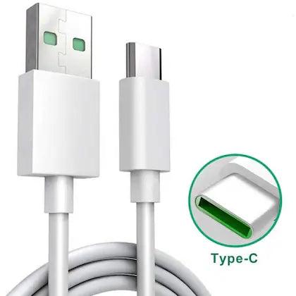 Oppo A38 SUPERVOOC Type C Charge And Data Sync Cable 1 Mt White