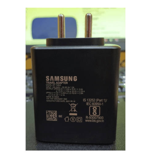 Samsung Galaxy S24 Ultra 45W Super Fast Charging Travel Adapter With C To C Cable Black