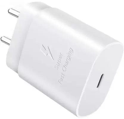 Samsung Galaxy A35 25W Type-C To Type-C Adaptive Fast Mobile Charger With Cable White