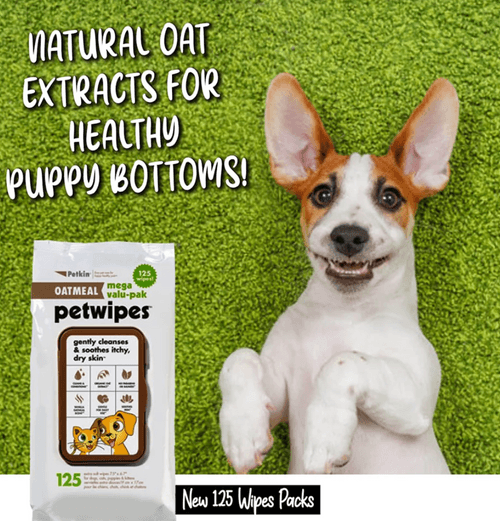 Oatmeal Pet Wipes Valu-Pak (125 wipes)