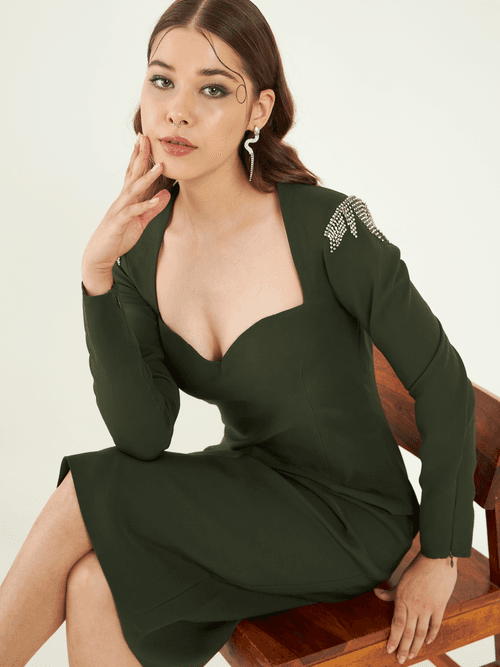 Green Glare Dress